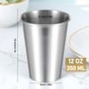 Zyghjort 16 Packs Unbreakable Stainless Steel Cups for Drinking, Stackable