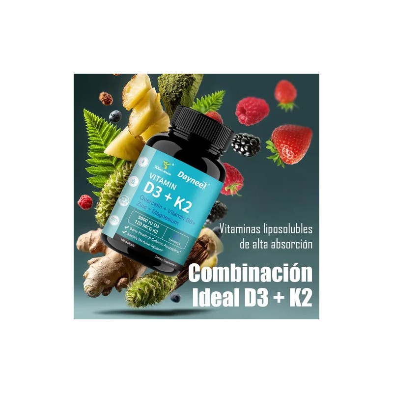 Vitamina 5000 120 Mcg Huesos Músculos Inmune 100