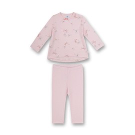 Sanetta Baby Girls Toddler Pyjamas, Shadow Rose.
