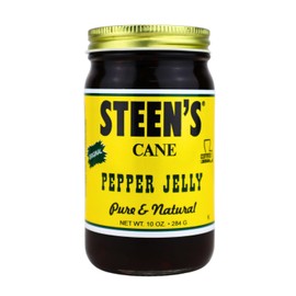 Steen's Cane Pepper Jelly 10oz - Sweet & Spicy Delight - Elevate Your Appetizers and Cheese Platters with Steen's Pepper Jelly (1 Pack, Original)