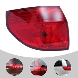 JooWing Red Tail Light For Toyota Sienna 2006-2010 Outer Tail Brake Lamp 2007 Sienna CE 5-Door, Mini Cargo Van, Mounted on Body; 2007 Sienna CE 5-Door (Driver Side (L))