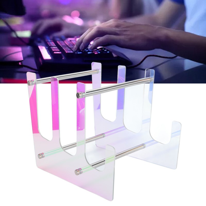 Keyboard Display Stand 3 Tier Colorful Acrylic Mechanical Keyboard Holder