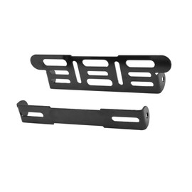 A ABSOPRO Black Universal Motorcycle Adjustable License Number Plate Frame Item Replacement