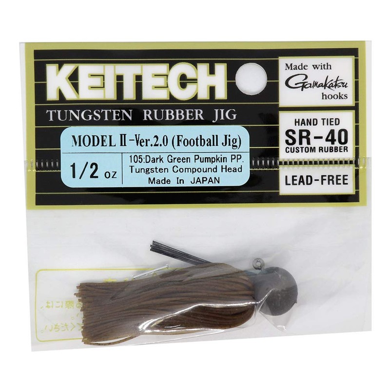 Keitech Tungsten Rubber Jig Model II (Ver. 2.0) Dark Green