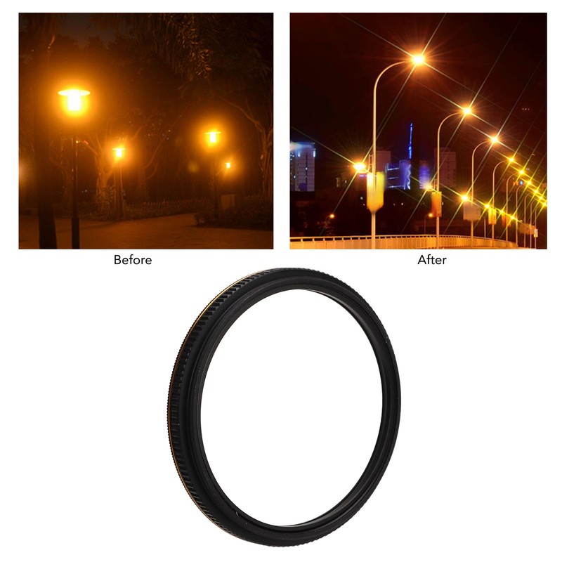 Adjustable Star Filter Anti Scratch Starburst Lens Filter 4 Points