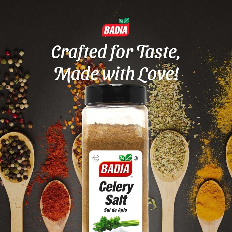 Badia Celery Salt, 2 Pound – Flavorful Blend of Ground