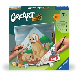 Ravensburger CreArt 25866 Paint by Numbers - Do it Together: Dogs - for Adults and Children