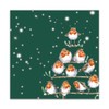 Wrendale Designs Christmas Napkins - Robin - 33cm - Pack