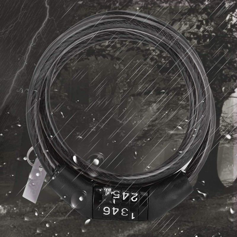 Combination Bike Lock, Coded Bicycle Lock,Bicycle Cable Lock, Scooter Lock