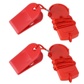 2Pcs Running Machine Security Key Light Weight Treadmill Security Clip Red Running Treadmill Machine Security Key for Home Gym