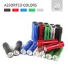FASTPRO 20-Pack Aluminum 6-LED Flashlights Set with Lanyard and AAA
