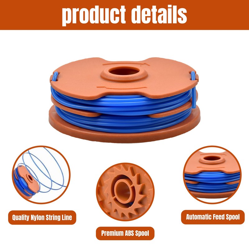 CYMYGS 3PCS Double Thread and 27ft/8.3m Spool Line, Compatible with