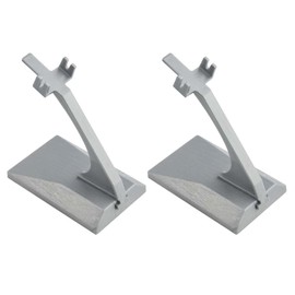 XINMEIWEN 5Pack Plastic Model Plane Display Stand - Universal Aircraft Stand Without Airplane Model for Building Blocks Planes (Grey)