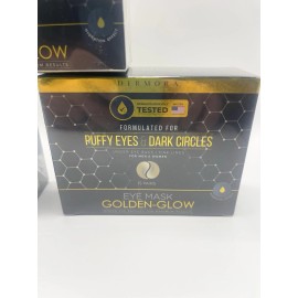 Dermora Under Eye Patches Eye Mask Golden-Glow Puffy Eyes Dark Circles 45 Pairs.