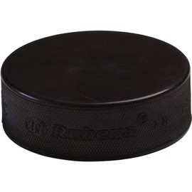 Rubena Unisex - Adult PUCK-6600001 Ice Hockey Puck, Black, 1 Size