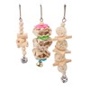 8pcs Parrot Chewing Toy Shredding Foraging Toys Climbing Ladder Cage