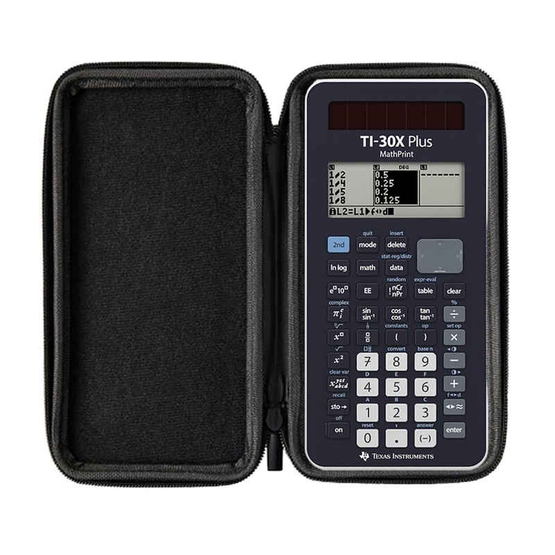 Calcuso Standard Package Dark Grey with Calculator TI-30X Plus Mathprint