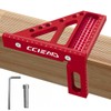 3D Carpenter Square with Degrees Scriber, 22.5-90 Degree Drawing Line