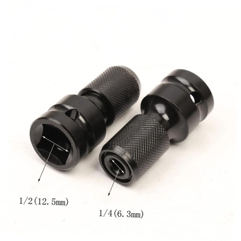 TEHAUX 1/2' to 1/4' Drill Converter Impact Driver Chuck Adapter