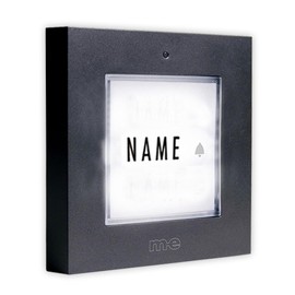 m-e GmbH modern-electronicsDoorbell buttonsBell button KTB 1 family, anthracite illuminated Anthracite