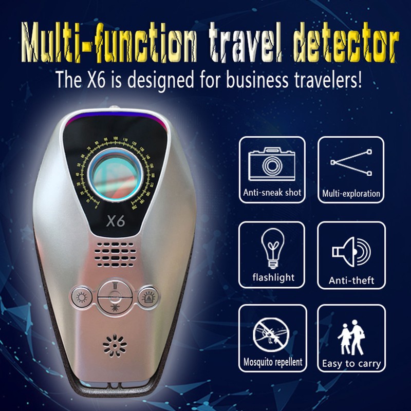 Camera Bug Detector Adjustable Sensitivity Prevent Candid Prevent Eavesdropping Portable