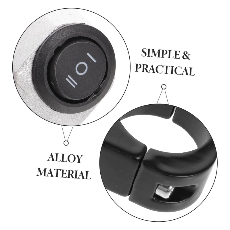 Alipis 2pcs Motorcycle Headlight Switches Durable Handlebar Toggle Switches Compatible