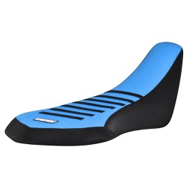 Enjoy Mfg Suzuki Quadsport Z250  LTZ 250 Seat Cover 2004-2009  BLK/LIGHT BLUE/BLK rib #246