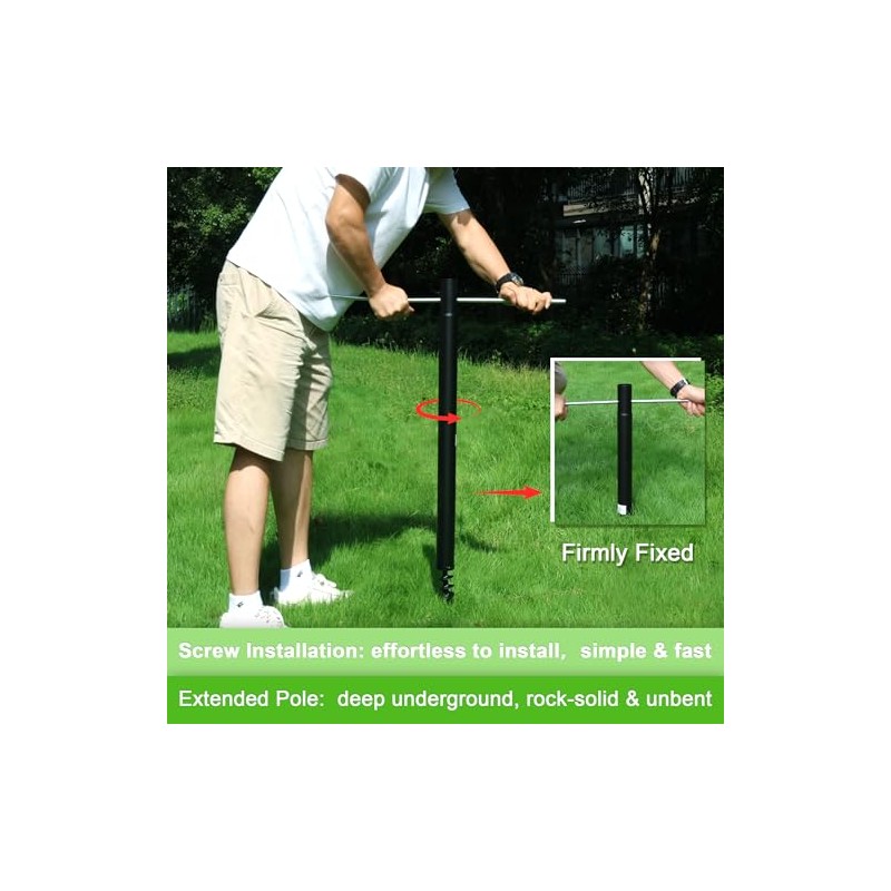 Tetherball Set, Tetherball Ball and Rope, 12 FT Adjustable Tetherball