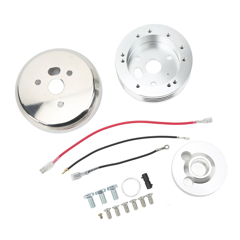 Steering Wheel Hub Adapter Polished 5 and 6 Hole Strong
