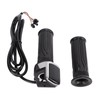 1 Pair Handlebar Throttle Grip Universal LED Display Wire Twist