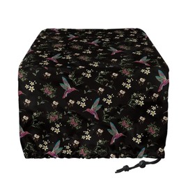 Babrukda Hummingbird Flowers Toaster Cover 2 Slice Trendy Bread Machine Cover with Drawstring Closure Small Kitchen Appliance Dust and Fingerprint Protection Home Decor Holiday Gifts