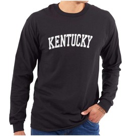 Kentucky Simple Traditional Classic Long Sleeve Tshirt Men Women Black