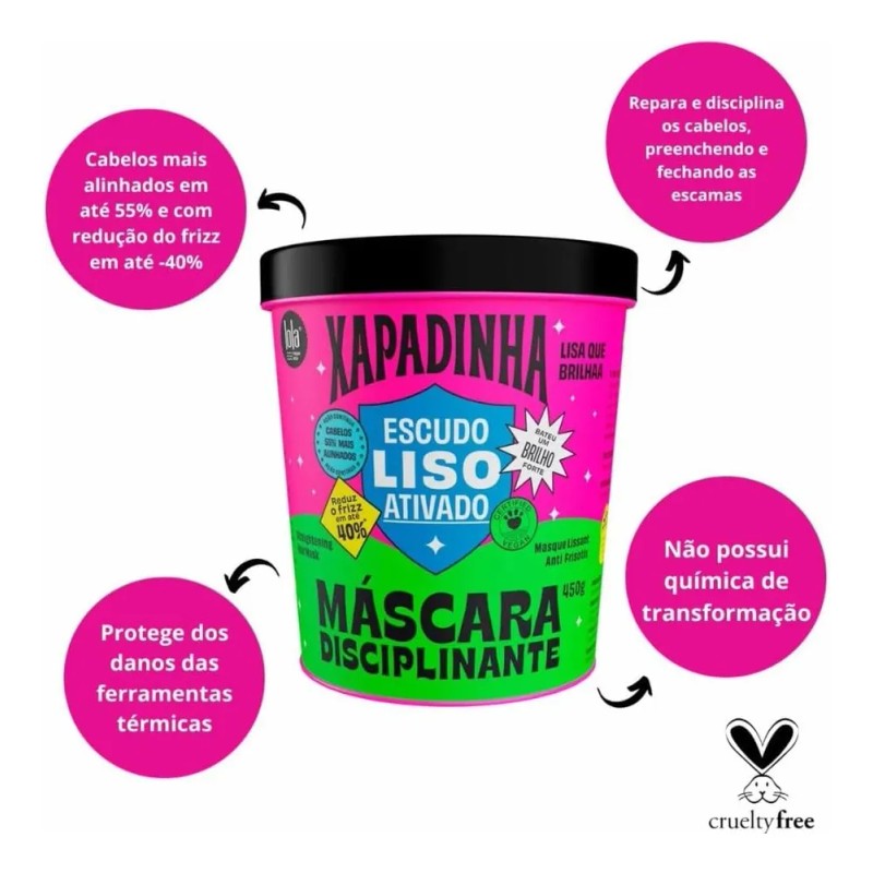 Mascarilla Capilar Disciplinante Lola Cosmetics Xapadinha 450g