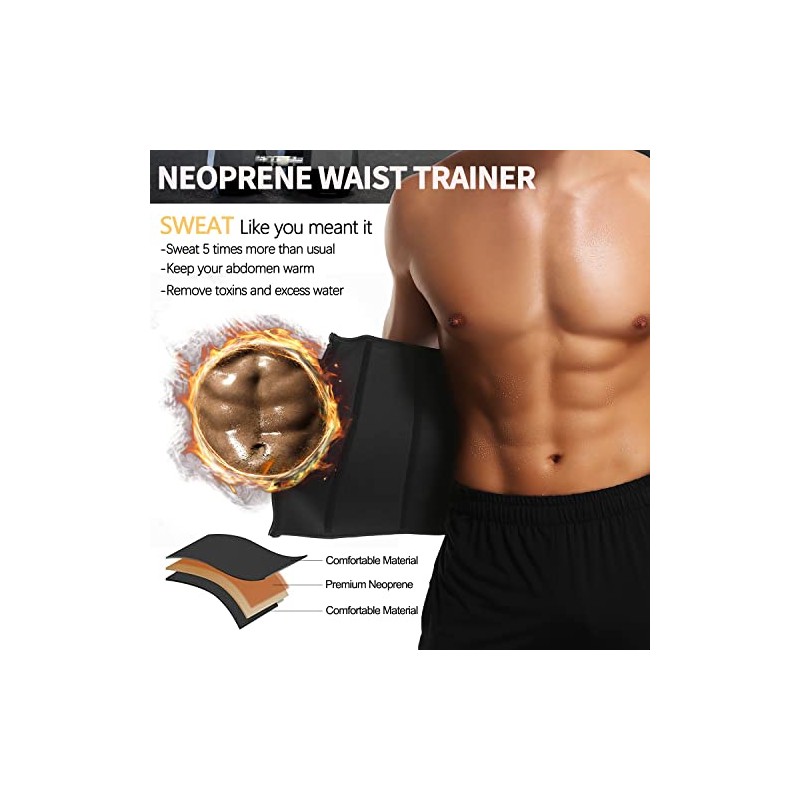 KIWI RATA Cinturón de entrenamiento de neopreno para sauna para