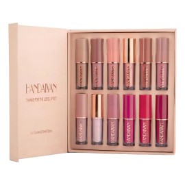Labial Mate Handaiyan Paleta X12 Colores Larga Duración Pack