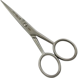 Tenartis 167 4 Inch Stainless Steel Beard and Mustache Scissors with PVC Case - Made in Italy, 4 inch, Matt / 테나르티스 167 4인치 스테인리스 스틸 수염 및 콧수염 가위 PVC 케이스 포함 - 이탈리아산, 4 inch, Matt