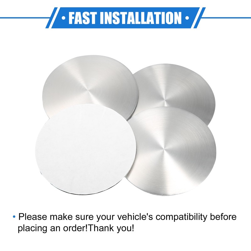 VekAuto 4 Pcs Wheel Center Cap Sticker, 75mm Universal for