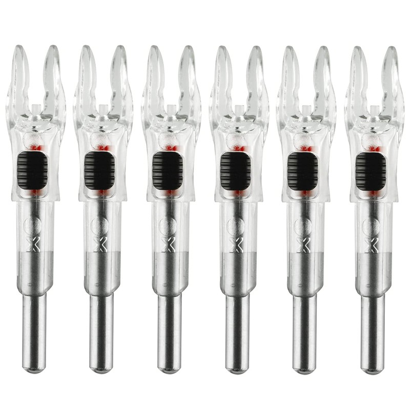 6PCS X Lighted Nocks for Arrows with .204 .233 .244