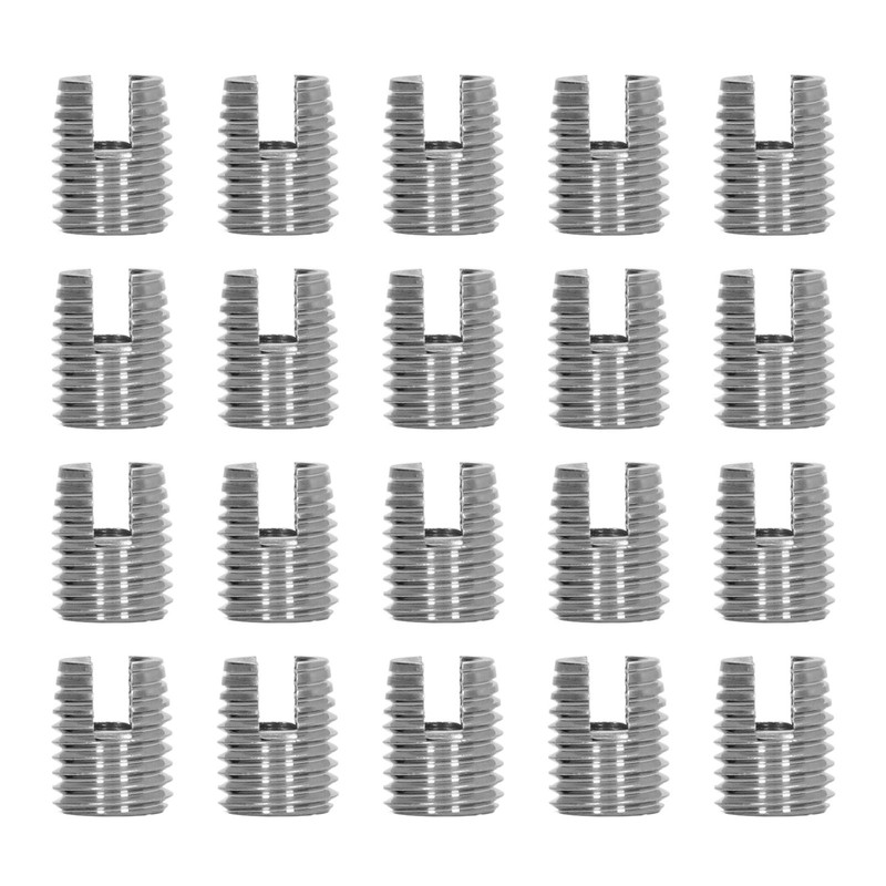 20PCS Self Tapping Insert Stainless Steel Slotted Wire Thread Repair