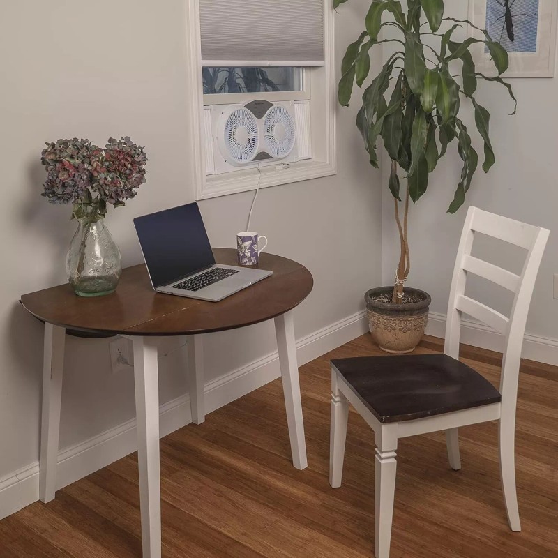 Comfort Zone 9" 3-Speed Reversible Twin Window Fan with Remote