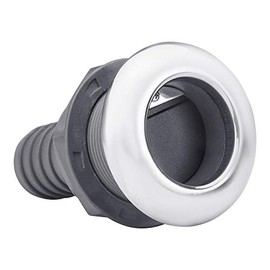 White Water 6657N-SCP Nylon Thru Hull Scupper, 2" Hose, 2-3/16" Cutout