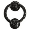 Black 145mm Rustic Door Knocker - Cast Iron Antique Vintage Style Front Door Knocker - by Hammer & Tongs