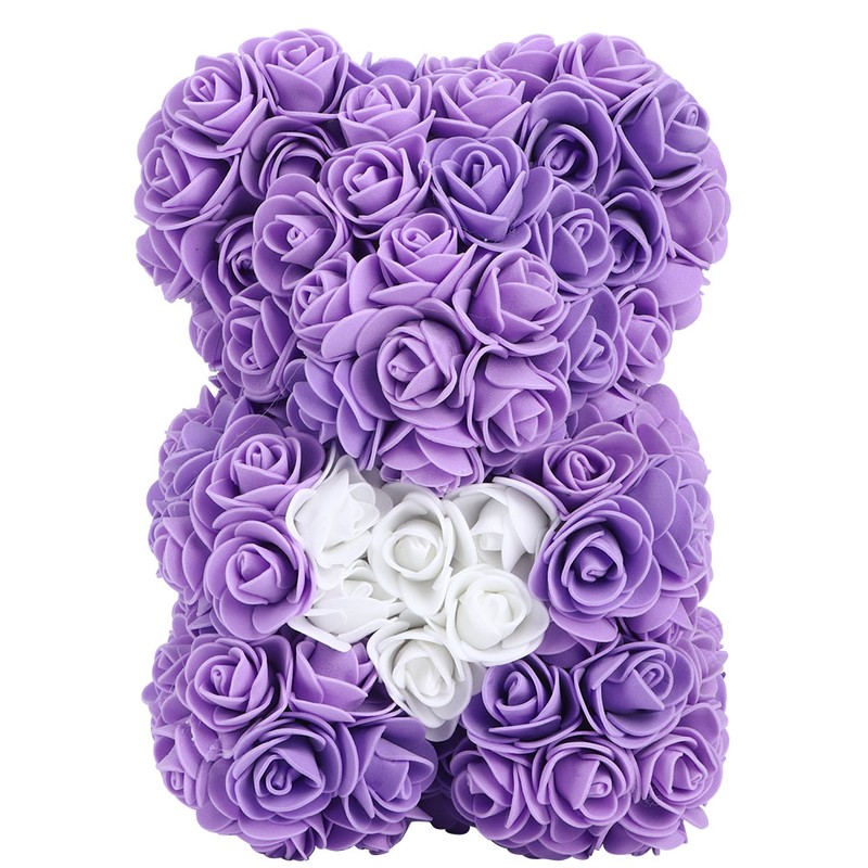 Beautiful Unique Bear Shape Simulation Flower Artificial Rose Decor Gift