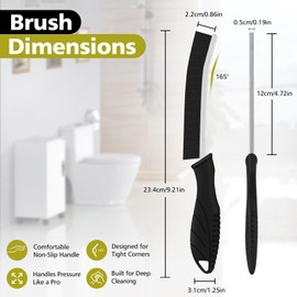 4PCS Crevice Cleaning Brush & Grout Brush Set – Efficient Multipurpose Cleaning Tools for Bathroom, Shower, Kitchen, Window Tracks & More