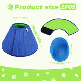 1set of Dog Cone Collar,dog Cones after Surgery Soft,adjustable Collar to Prevent Licking when Bathing The Dogs,suitable for Postoperative Recovery and Daily Cleaning of Dogs.