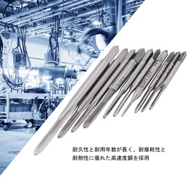 Akozon 10pcs/set Drill Tap Mini Tap Dice Set Tap M1 M1.2 M1.4 M1.6 M1.7 M1.8 M2 M2.5 M3 M3.5