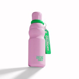 YIHFBB Water Bottle, 18.2 fl oz (520 ml), Water Bottle with Lid, Stainless Steel Bottle, Travel Bottle with Hand Strap, Vacuum Insulated Tumbler, Large Capacity, Tumbler with Lid, Spill-proof, Stylish