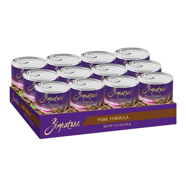 Zignature Pork Limited Ingredient Formula Wet Dog Food 13oz, case
