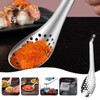 4 PCS Caviar Spoon Professional Spherification Spoon Slotted Spoon Stainless