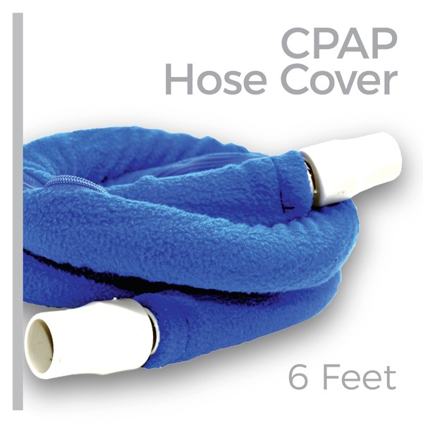 CPAP 6 Feet Hose Cover by Snugell | Tubing Wrap Compatible with Most CPAP Tubing | Ultra-Soft Zippered Fleece Cover | Suited for Resmed, Fisher & Paykel and Other Tubes | Insulation & Hose Protection